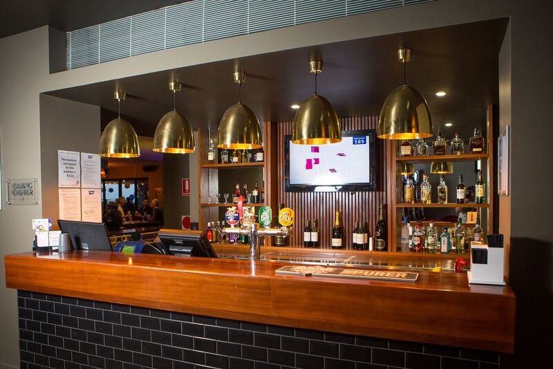 The main bar at the Gladstone Reef Hotel
