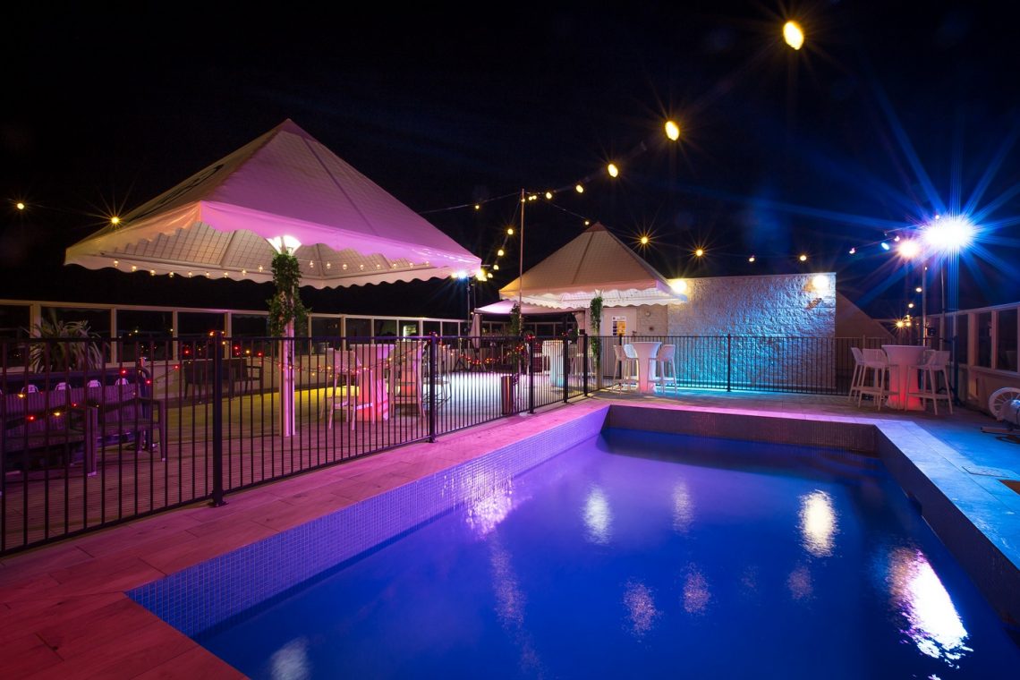 The Rooftop function space overlooking Gladstone Harbour