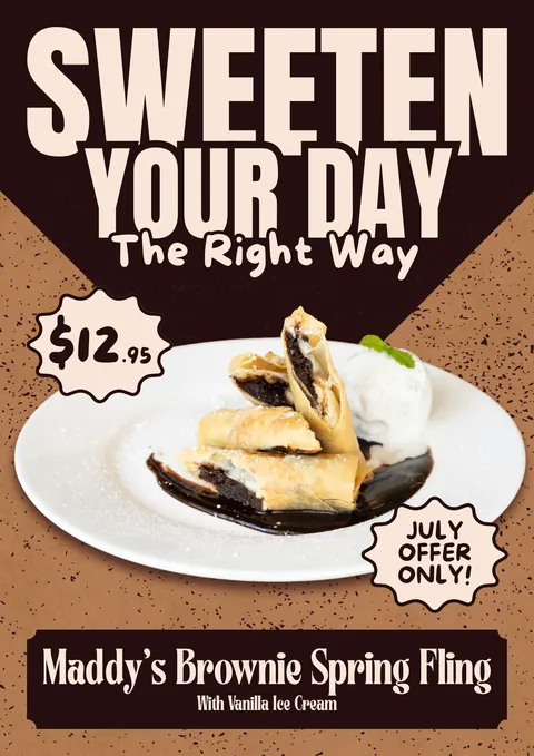 July Brownie Sweet Treat poster