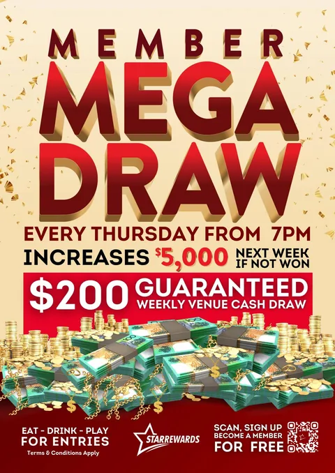 Members Mega Draw poster
